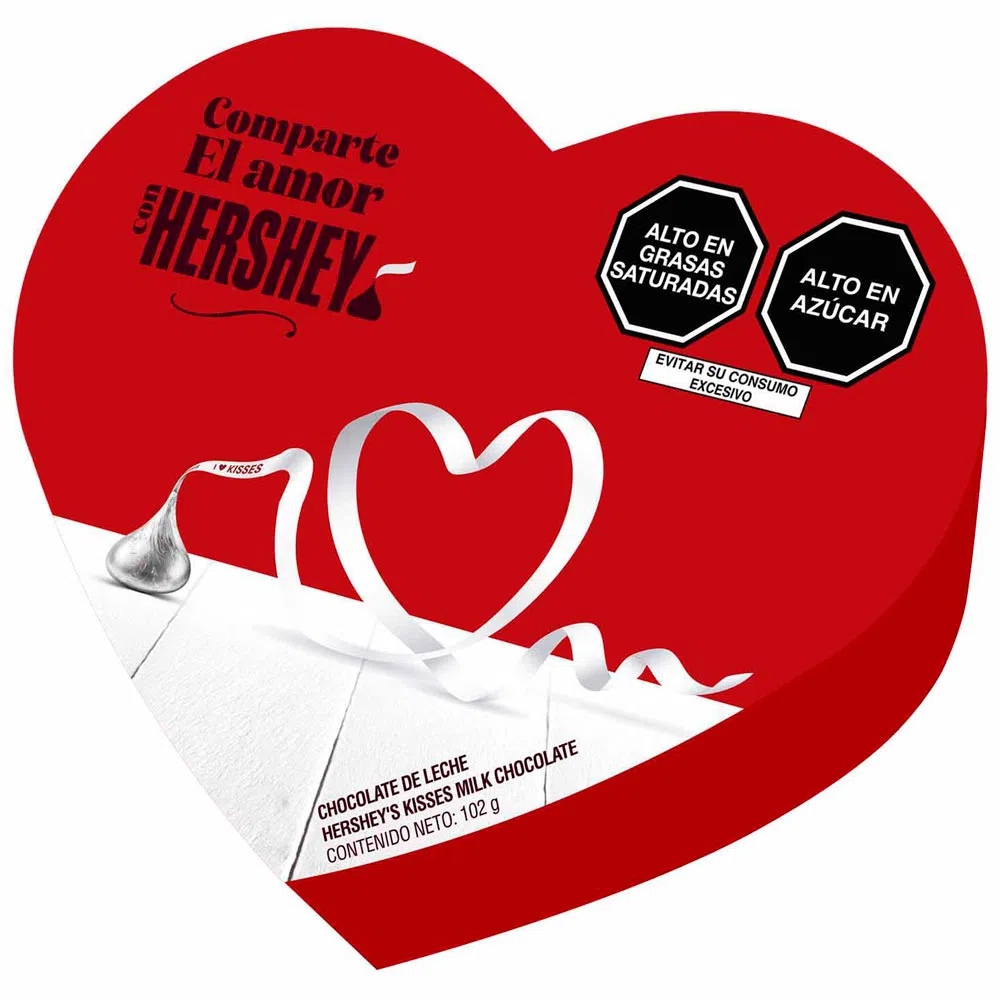 Kisses Corazón Hersheys x 102gr